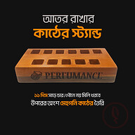 আতর রাখার কাঠের স্ট্যান্ড (সাড়ে চার/পৌনে নয় মিলি)