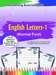 Handwriting Exercise Book: English Letters-1: Normal Font (Play-One)