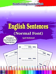 Handwriting Book: English Sentences Normal Font One-Five &amp; Six-Ten