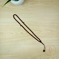 Allah Muhammad Engraved Muslim Tasbih (Chocolate)