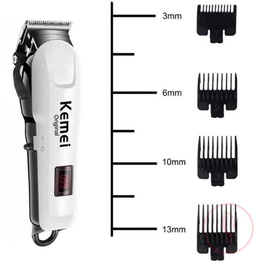 Kemei-KM-809A-Digital-Electric-Rechargeable-Professional-Hair-Clipper-Trimmer-4 copy