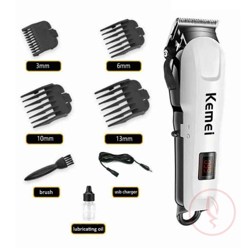 Kemei-KM-809A-Digital-Electric-Rechargeable-Professional-Hair-Clipper-Trimmer-5 copy
