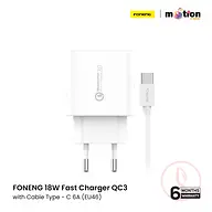FONENG 18W Fast Charger QC3 with Cable Type - C 6A