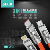 3 in 1 Super Fast Charging Cable DC-306