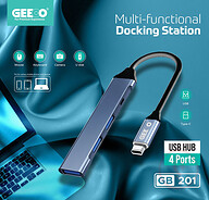 GEEOO GB201 Type-C USB Hub