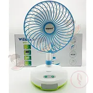 Rechargeable Mini Fan With Side Light 3-Speed Switch USB Port