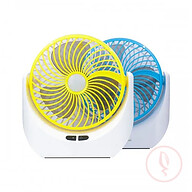 JY Super lithium rechargeable mini table fan with LED light - JY-1880