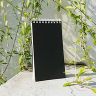 Studio Series Spiral-Bound Black Notebook