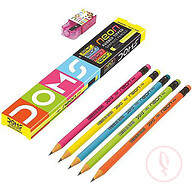Doms Neon Pencil 10 pcs+sharpener