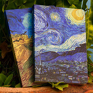 Work Size Starry Night &amp; Wheatfield with Crows Notebook (SN201903104 &amp; SN201903105) 2-Pack