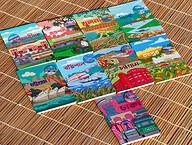 Dhaka, Chattogram Notebook(Heritage &amp; Ocean), Sylhet, Barisal, Khulna, Rajshahi, Mymensingh, &amp; Rangpur Notebook with Badge (SN202008122, SN202103127, SN202103128, SN202108148, SN202205175, SN202205176, SN202205177, SN202205178, SN202206181) 9-Pack