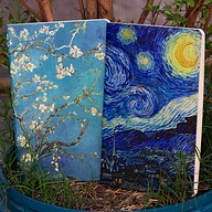 Starry Night &amp; Almond Blossoms Notebook (SN201903104 &amp; SN202130133) 2-Pack