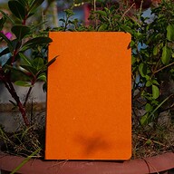 Yellowish Page Hand Made Orange Cover Notebook