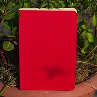 Yellowish Page Hand Made Red Cover Notebook
