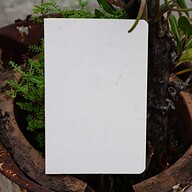 Yellowish Page Hand Made Texture White Cover Notebook