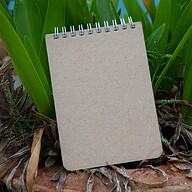 Memo Book White Double-O Ring Notebook