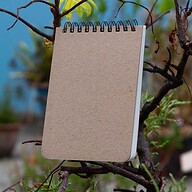 Memo Book Black Double-O Ring Notebook