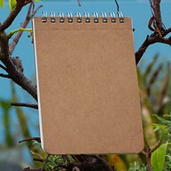 Memo Book Silver Double-O Ring Notebook
