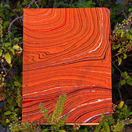 Texture Notebook (Jute Handmade Board Cover) (Orange)