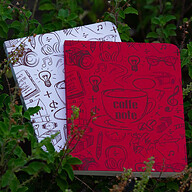 Coffee Note Series Red &amp; White Notebook (SN20218147) 2-Pack