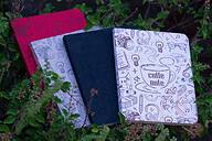 Coffee Note Series Black, Grey, Red &amp; White Notebook (SN20218147) 4-Pack