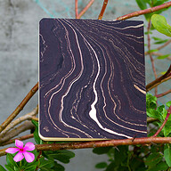 Black Texture Notebook (Jute Handmade Board Cover)