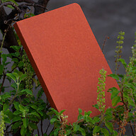 Tent Series Yellowish Page Hand Made Pinewood Texture Cover Notebook