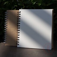 Artist Notebook Black &amp; White Spiral 2-Pack