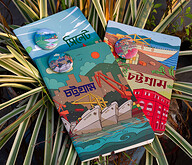 Chattogram (Ocean &amp; Heritage) &amp; Sylhet Notebook with Badge (SN202130127, SN202130128 &amp; SN202108148) 3-Pack