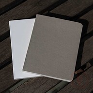Pocket Series White &amp; Gray Notebook 2-Pack