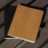 Pocket Series Black &amp; Kraft Notebook 2-Pack