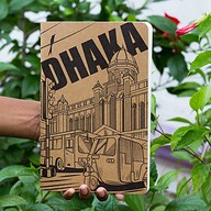 Dhaka (Line) Kraft Cover Notebook (SN202309382)