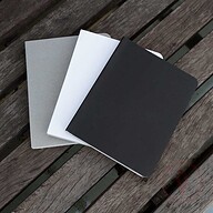 Pocket Series Black, White &amp; Gray Notebook 3-Pack