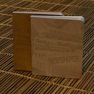 News Cover Series Workbook Brown &amp; Grey Notebook (SN20201126) 2-Pack