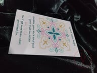 Acrylic Dua Magnets Motivational Quote 3/2.5 inch