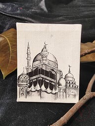 Printed Canvas Kaaba 4*4 inch