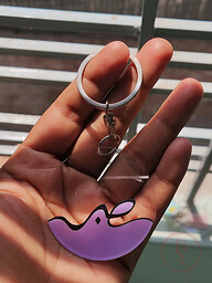 Acrylic Keyring Calligraphy Style
