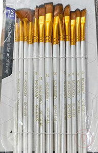 Artist Paint Brush Set Of 13pcs (pink)