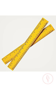 1 box  wooden ruler -(24pcs)