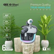 GEEOO T10 Fast Charging TWS with ENC (Gray And Blue)