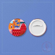 Dhaka (Old Dhaka) Button Pin Badge - 10 Pcs