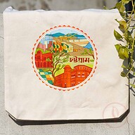 Sevendays Chattogram Heritage (Round) Canvas Tote Bag