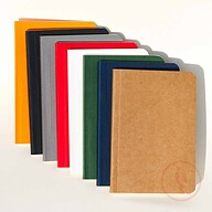 Pocket Book Black, Blue, Grey, Kraft, Green, Orange, Red and White Notebook 8-Pack