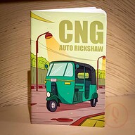 CNG Auto Rickshaw Notebook (SN202405397)