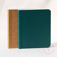 Tiny Sketchbook Series Green and Kraft Notebook 2-Pack