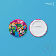 Shopno Jabe Bari Button Pin Badge - 10 Pcs