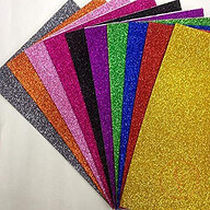 Glitter Foam Sheet 10pc Multicolour Set (Small)