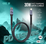 GEEOO DC27 Fast Charging 1M Long 30W (PD-L) Data Cable