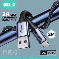 GEEOO DC30TC 3A Fast Charging Data Cable (Type-C)