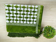 Prayer Mat premium- Jaynamaz - Extra Soft Velvet Lemon
